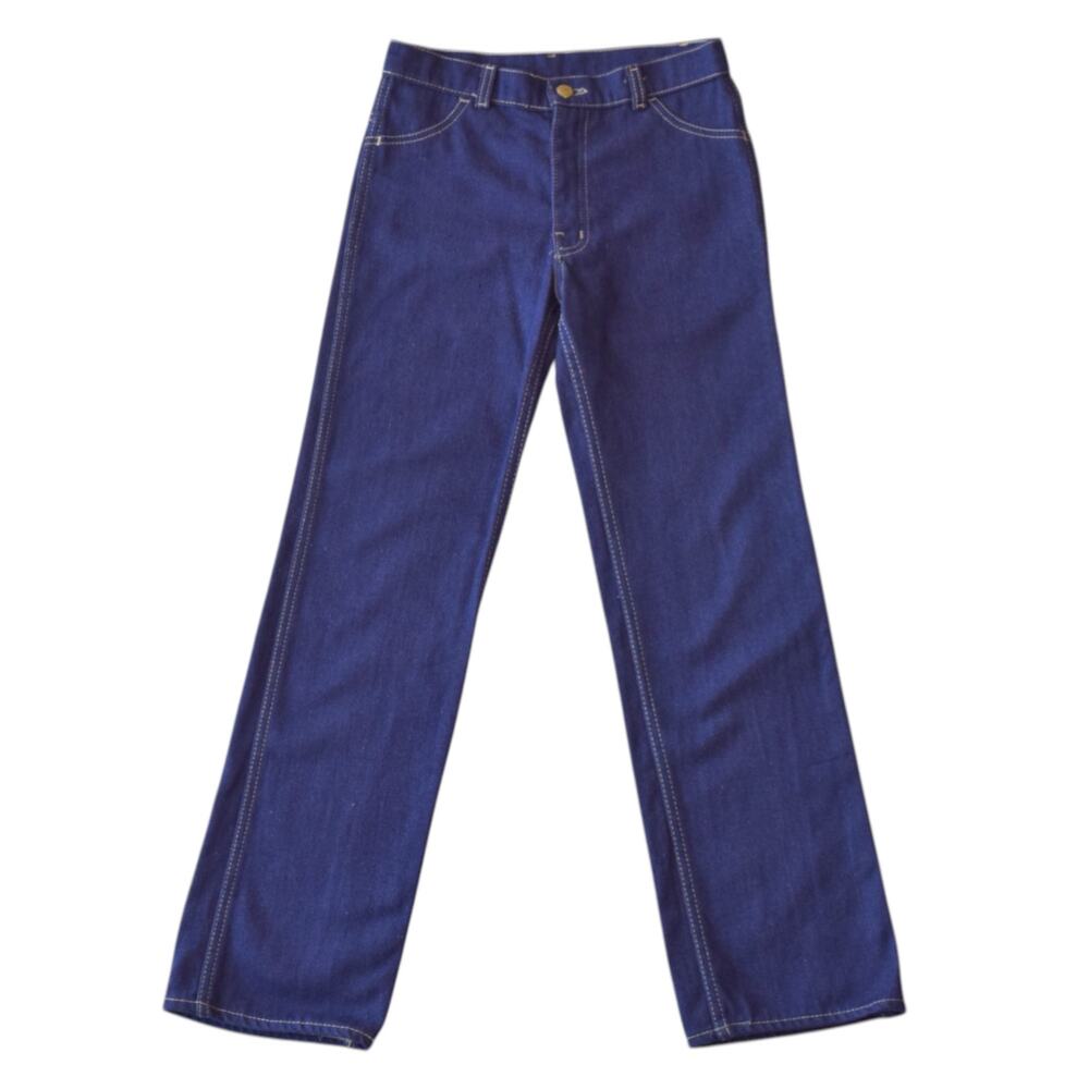 Vintage 70s Purple Denim High Waist Jeans Small | Rare 70s Mexican Denim